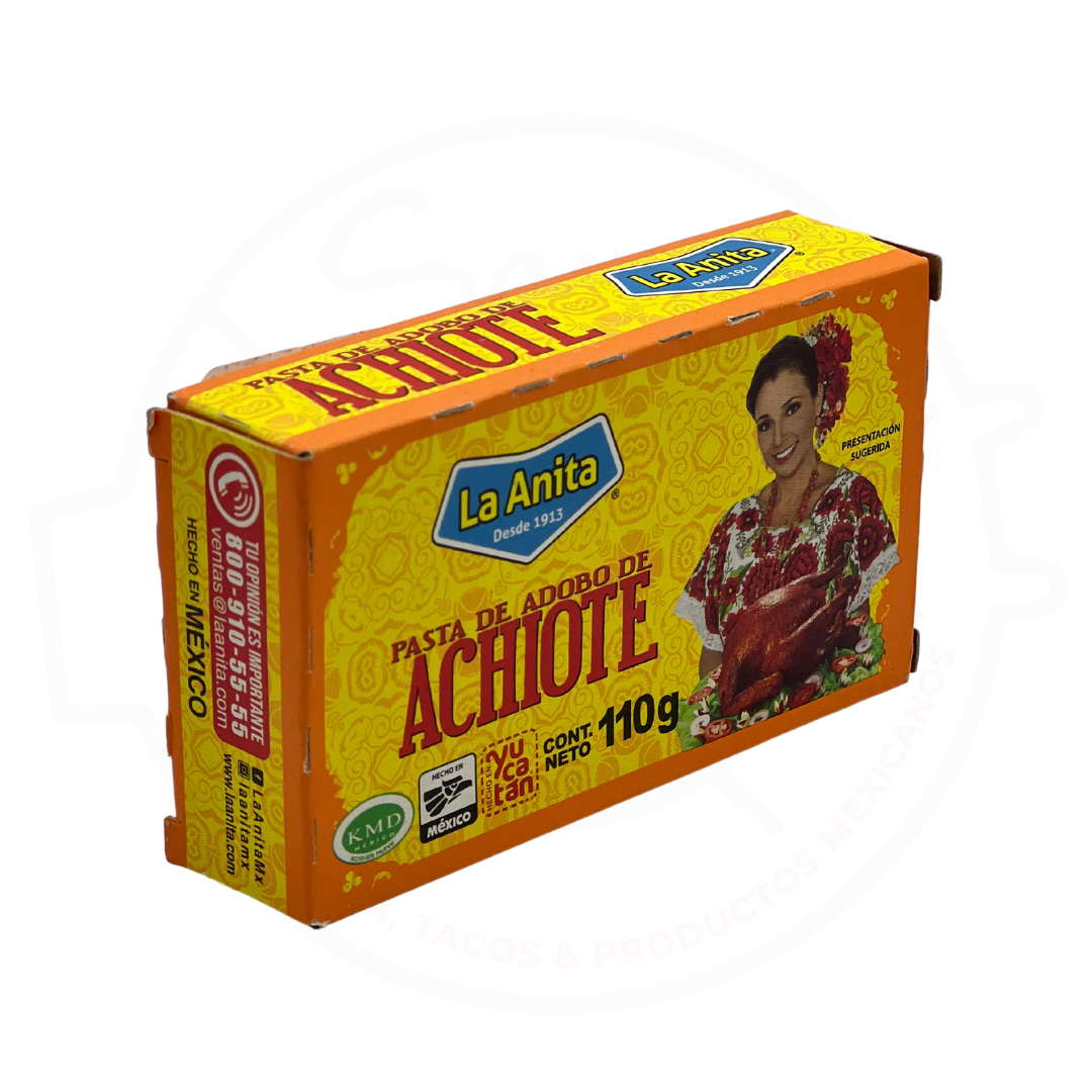 Pasta de adobo de achiote, La Anita, presentación de 110 g