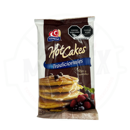 Harina para hot cakes tradicionales, Gamesa, presentación de 500 g